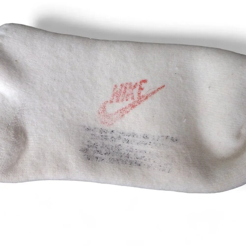 Nike Vintage 70s - 80s Swoosh Thick Cushioned Ankle Socks White / University Blu